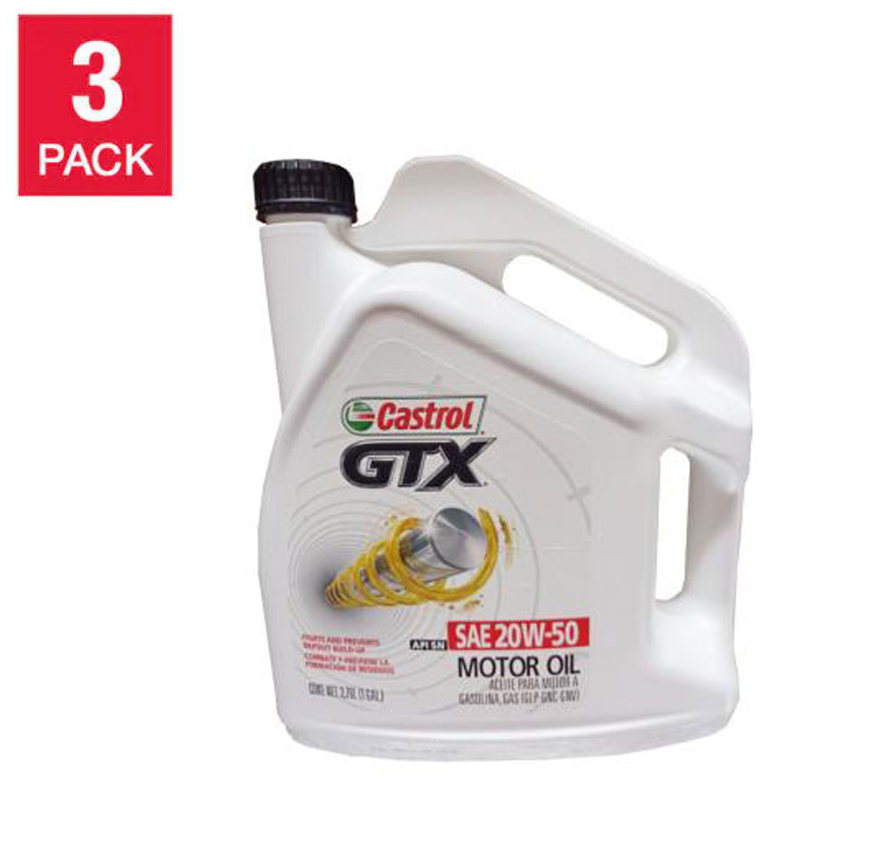 CASTROL GTX SAE 20W-50 ENV 3/1 GLN