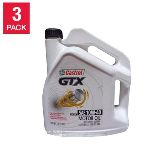 CASTROL GTX SAE 10W-40 ENV 3/1 GLN